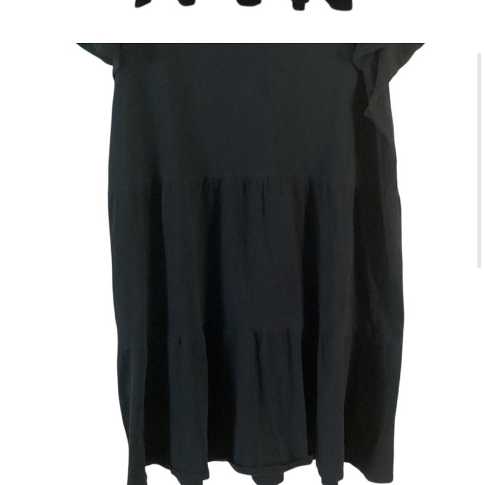 J. Crew Black Ruffled Mini Sundress - Picture 3 of 3